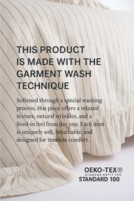 Bézs kétszemélyes-hosszabbított renforcé pamut ágyneműhuzat 240x220 cm Amalia Striped – Mila Home Luxury