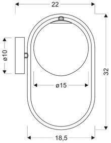 Fali lámpa CORDEL 1xG9/28W/230V fényezett króm
