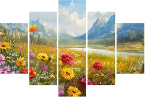 Kép - Festett táj (150x105 cm)