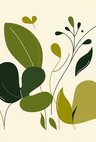 Poszter 61x90,5cm Friss levelek