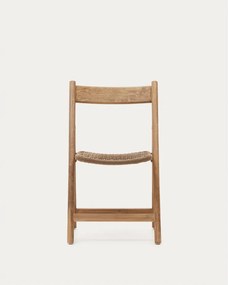 Barna-natúr színű tömörfa kerti szék Dandara – Kave Home