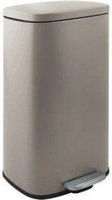 Spirella Soft-close Akira pedálos hulladékgyűjtő  50 l, matt szürkésbarna, 50 l