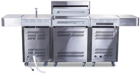 G21 Arizona gázgrill, BBQ Premium Line konyha 6 égőfej + ajándék nyomáscsökkentő