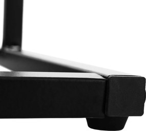 Konzolasztal, tölgy/fekete, KALA