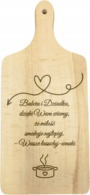 Vágódeszka Ajándék az unokáktól a nagyinak és a nagypapának