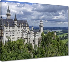 Vászonkép 50x40 Neuschwanstein kastély