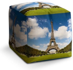 Cube zsámoly Eiffel Tower, színes