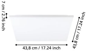 Eglo 99844 - LED Mennyezeti lámpa TURCONA LED/20W/230V