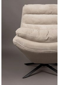 Fehér bársony fotel Vince – Dutchbone