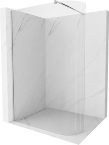 Mexen Kioto, lekerekített zuhanyparaván 110 x 200 cm, 8 mm átlátszó üveg, króm profil, 800-110-101-01-06