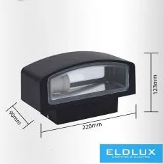 ELDLUX ES29-N Modern Kültéri Fali Lámpa IP44