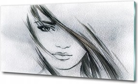 Fotótapéta üveg falra Női portré 100x70