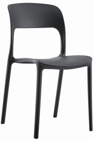 IPOS fekete műanyag szék