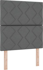 vidaXL Fejtámla fejtámlával Szürke 80 cm szövet