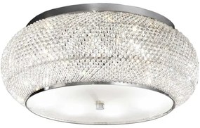Ideal Lux - Kristály mennyezeti lámpa PASHA 10xE14/40W/230V átm. 55 króm
