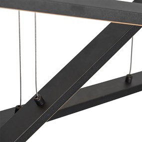 Függőlámpa fekete, LED-del, 3 fokozatban szabályozható, 6 lámpás - Jolanta