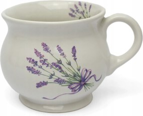 Levendula motívummal díszített 0,35 l-es kerámia bögre