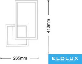 UNIVERSO Fali lámpa 24w 1920lm CCT.Kap IP20 Fehér 265x410mm
