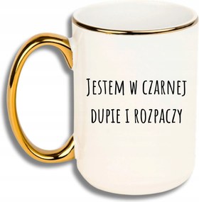 Bögre Nagy Fehér Arany Rant Vicces Ajándék Fekete D****