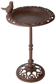 Öntöttvas álló madáritató és -etető, 38 cm