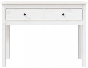 fehér tömör fenyőfa tálalóasztal 100 x 35 x 75 cm