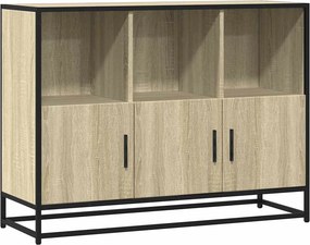 vidaXL komód Sonoma tölgy 100x35x76 cm Gépelt fa