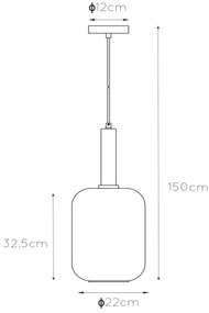 Lucide 45494/01/65 - Csillár zsinóron JOANET 1xE27/40W/230V