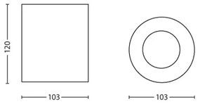 Philips 56330/31/PN - Spotlámpa MYLIVING PILLAR 1xGU10/35W/230V