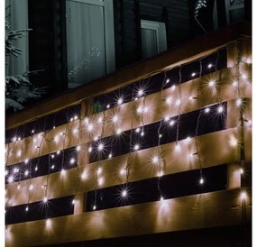 Sorolható fényfüggöny, 100LED, fehér, kültéri