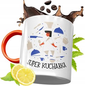 Narancssárga Bögre Szakácsnak Tökéletes Ajándék fényképes nyomtatással