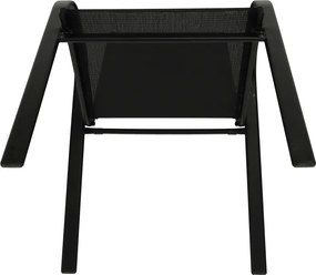 Rakásolható szék, sötétszürke/fekete, ALDERA