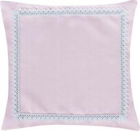 Malaga díszpárnahuzat 40x40 púder rózsaszín