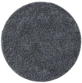 Shaggy szőnyeg Soho Grey ¸ 80 cm kerek