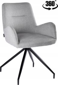 Kemal szürke kárpitozott forgószék étkező nappaliba konyha és íróasztal