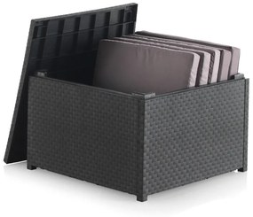 Műrattan kerti dohányzóasztal 56x56 cm – Juinsa