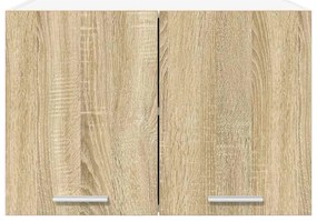 Függő szekrény Riga 2 pcs Sonoma tölgy és fehér 60 x 31 x 40 cm