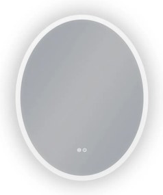Erga Paola, ovális LED tükör 80x100cm, 2645 lm, 3 fényszín, első és hátsó világítás, ERG-V01-302-1080-00