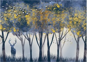 Kép egy szarvasról az erdőben (70x50 cm)