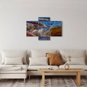 Részletes kép - víz a kövek között (90x60 cm)