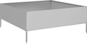vidaXL horganyzott acél kerti magaságyás 100 x 100 x 25 cm