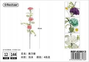 Művirág Rózsaszín és Lila 65cm Dekoráció