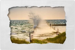 Poszterek 90x60 Tengeri hullám Tengerpart