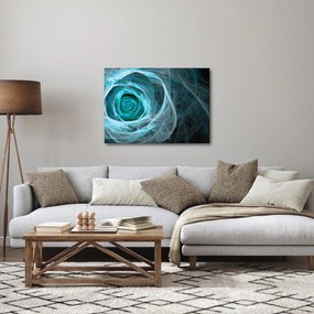 Kép - Absztrakt rózsaszín kék fekete háttérrel (70x50 cm)