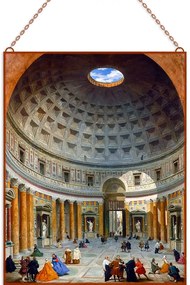 Giovanni Paolo Panini - Pantheon üvegkép, falikép