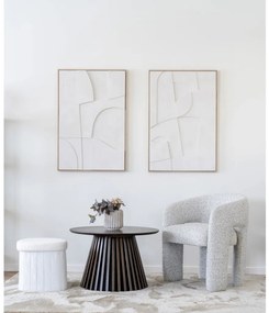 Osaka dohányzóasztal tölgy furnér, füstölt ø70x45 cm