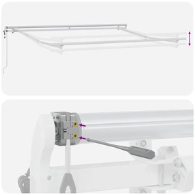 Automatikus Behúzható Napellenző Sárga és Narancs 300x250 cm