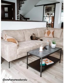 MICA világosbarna sarok ülőgarnitúra Változat: Bal sarok