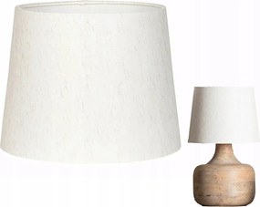 Lámpabúra Állólámpához Fehér Kúpos lenvászon natúr fehér 26cm