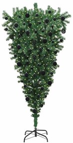 Felfordított Mesterséges Elővilágított Karácsonyfával Gömb Szettel