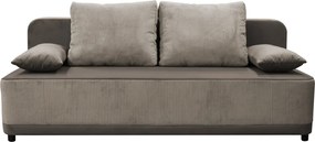 Kihúzható heverő, szürkésbézs Taupe, SENTY